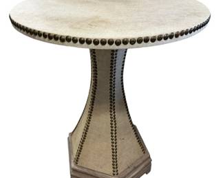 Upholstered Wood Accent Table
