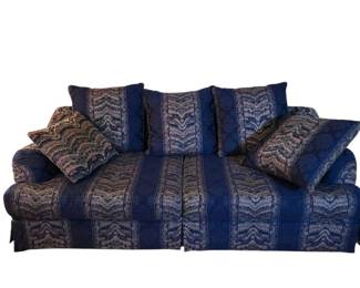 Blue Pattern 3 Seat Sofa