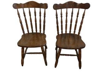 Vintage Tavern Style Windsor Dining Chairs