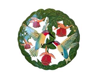 Colorful Hummingbird Metal Art