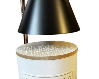 Modern Minimalist Candle Warmer with Marble Base and Sand Plus FOG Unlit Candle