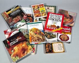 (12pc) ASSORTED COOKBOOKS AND RECIPE BOOKLETS (VARIOUS PUBLISHERS)