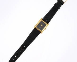 GUCCI 4200M GOLD-PLATED RECTANGULAR QUARTZ WRISTWATCH