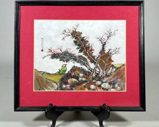 MORRIS WOODROW M.D. (AMERICAN, 20TH CENTURY) MIXED-MEDIA ON PAPER