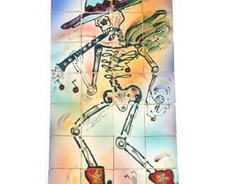 COLLECTION OF HAND PAINTED TILES