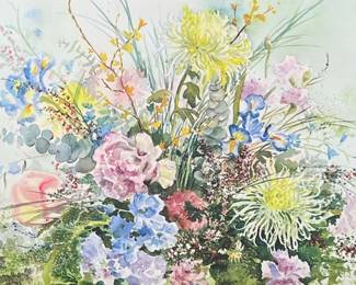 RUTH BASSLER BURR (AMERICAN, 20TH-21ST CENTURY) WATERCOLOR