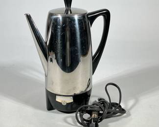 FARBERWARE ELECTRIC COFFEE PERCOLATOR, STAINLESS STEEL 12-CUP
