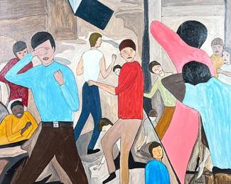 VINCENT FULGENZI (American, 20th Century) OIL ON CANVAS