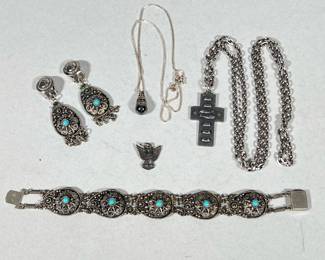Assorted Lot Of Sterling Silver Jewelry