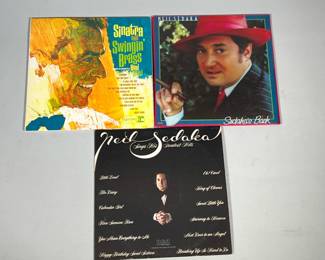 (3pc) Neil Sedaka And Sinatra Records