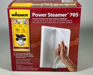 WAGNER POWER STEAMER 705 WALLPAPER STEAMER (1-GALLON RESERVOIR, HOSE, 2 STEAM PLATES)