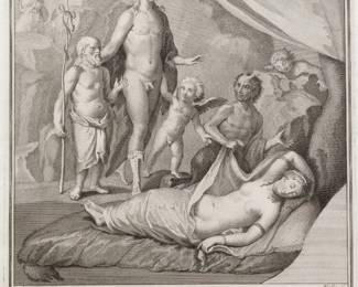 TOMMASO PIROLI (AFTER) ENGRAVING FROM ANTICHITÀ DI ERCOLANO (1789) — BACCHUS AND ARIADNE