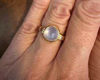 10k moonstone ring 