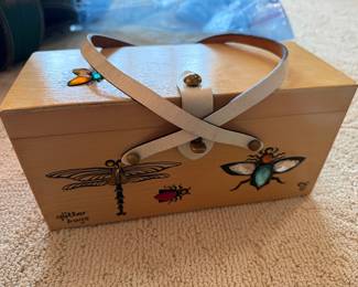 Original Enid Collins Wooden Box Bag Purse