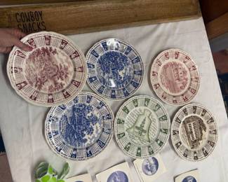 Vintage Calander Plates