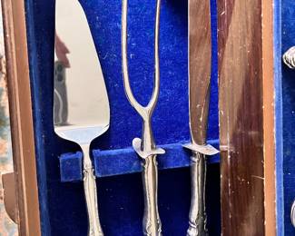 Sterling Towle flatware  91pc set w/wooden case