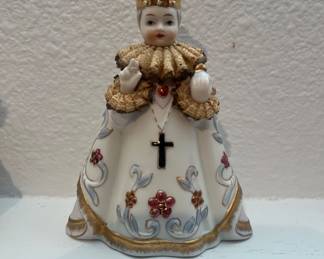 Vintage Lefton Infant Of Prague Figurine Depicts The Infant Jesus