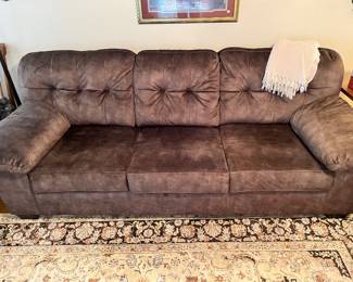 Large brown living room sofa like new