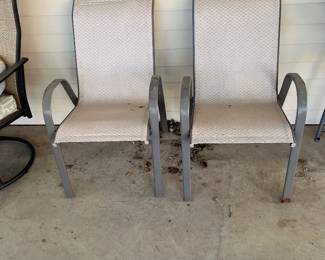 Pair of patio chairs