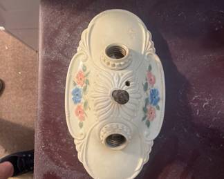 Vintage electric ceiling light fixture