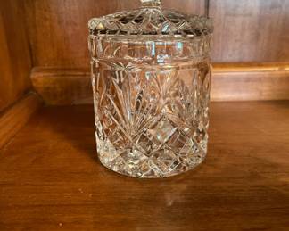 Crystal biscuit jar