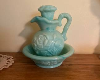 Avon pitcher and bowl