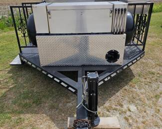 Constructed on a rugged tandem-axle utility frame