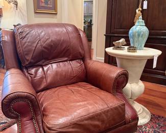 Drexel leather arm chair