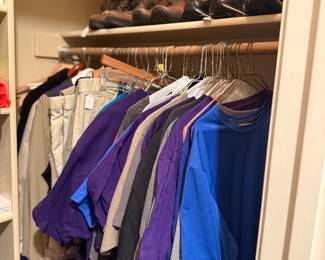 Tons of men’s clothes