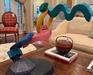 Steven J. Kline “Circuitous” cast aluminum sculpture