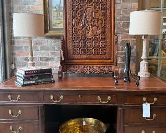 Kittinger leather top desk