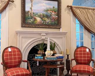 Century furniture French Louis XVI style armchairs