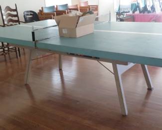 Vintage Brunswick pool and ping pong table.