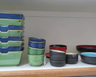 Pottery Barn dinner ware.