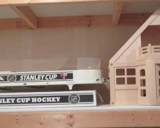 Stanley Cup tabletop hockey.