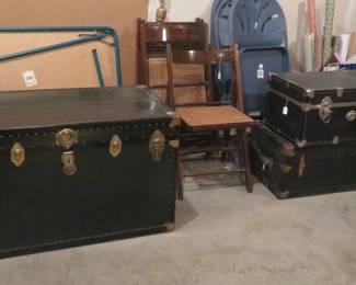 Vintage trunks.