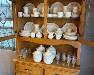 Fitz and Floyd "Renaissance Rose" Dinnerware Set