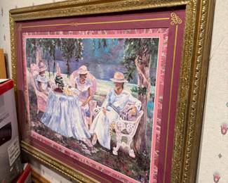 Afternoon Tea Scene Painting by "Mamboo"