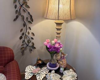 Vintage Angel Figurines and Metal Wall Art