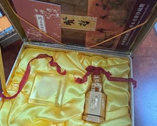 Chinese Sages Delicate Artwork Collection Stamp and Fragrant Wood Stamps Collection Album