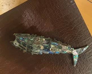 Articulated Abalone Shell Fish Bottle Opener
