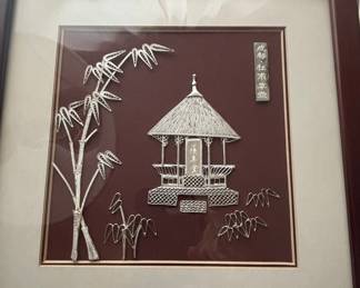 Silver Filigree Handicraft - Traditional Chinese Pavilion