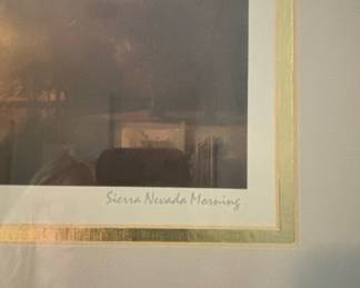 Albert Bierstadt "Sierra Nevada Morning" Signed Art Print