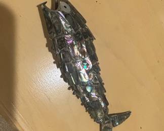 Articulated Abalone Shell Fish Bottle Opener