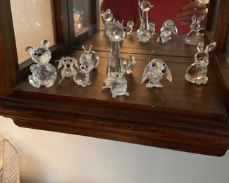 Swarovski Crystal Dachshund , bear, snail and porcupine