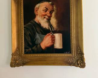 Art - Heinrich Faust Titled Old Man and his Beer