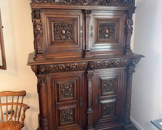German WOODEN cabinet 