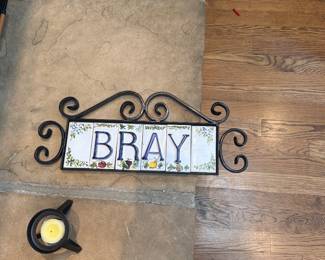 Bray sign - for your donkey stall 