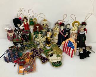 Mixed Lot of Holiday Decorative Figurines and Ornaments