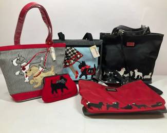 Lulu Guinness DogThemed Handbag Lot